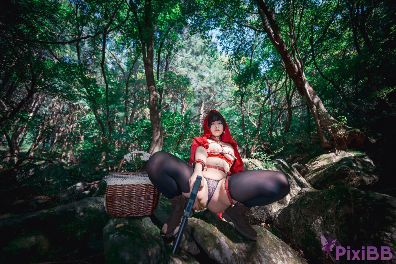 DJAWA Photo Mimmi Naughty Red Hiring Hood PixiBB.COM 051