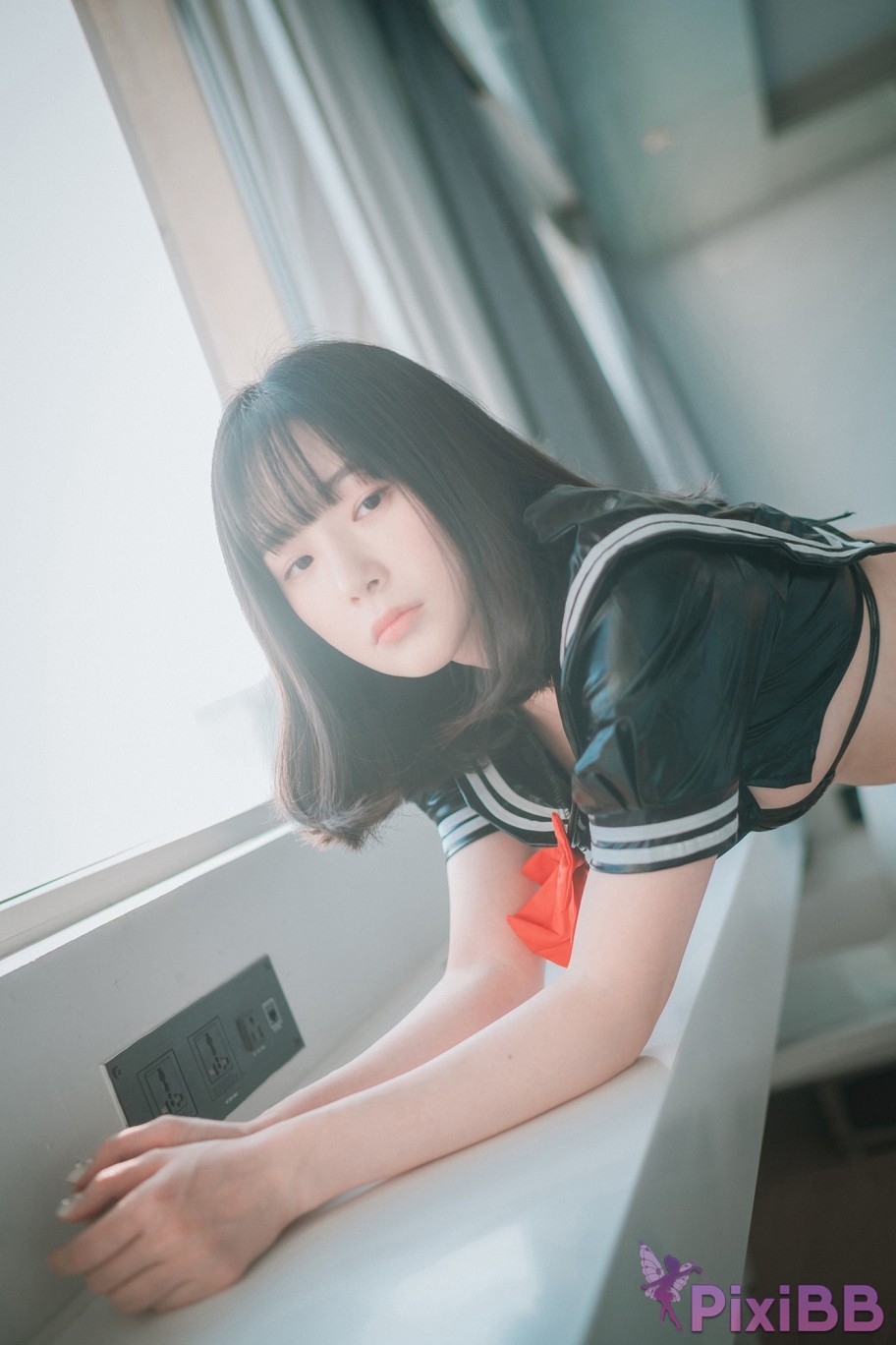 DJAWA Photo Pia Leather Black Schoolgirl PixiBB.COM 008