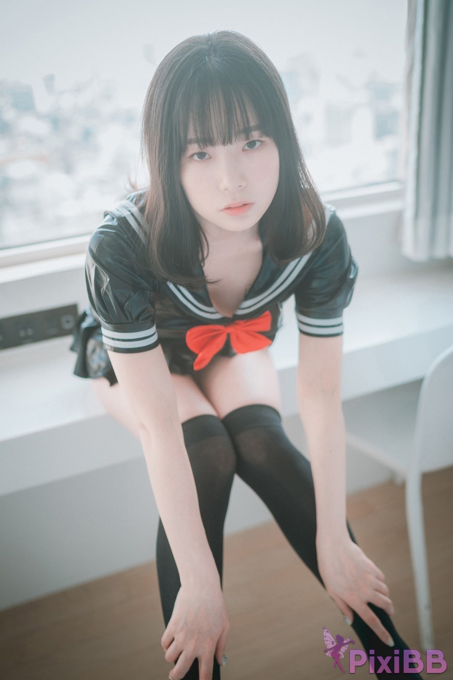 DJAWA Photo Pia Leather Black Schoolgirl PixiBB.COM 013