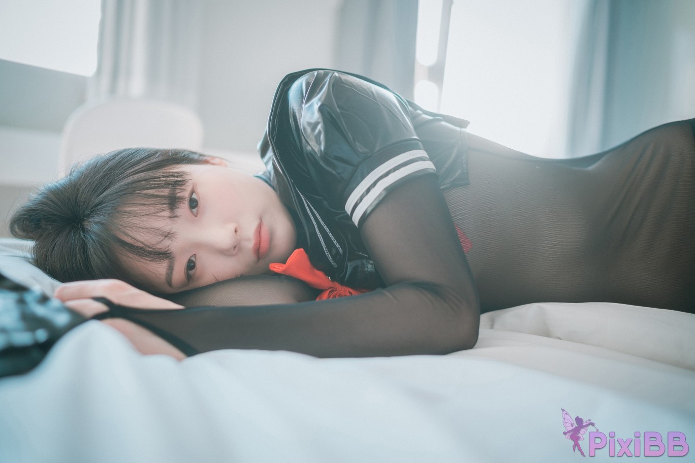 DJAWA Photo Pia Leather Black Schoolgirl PixiBB.COM 098