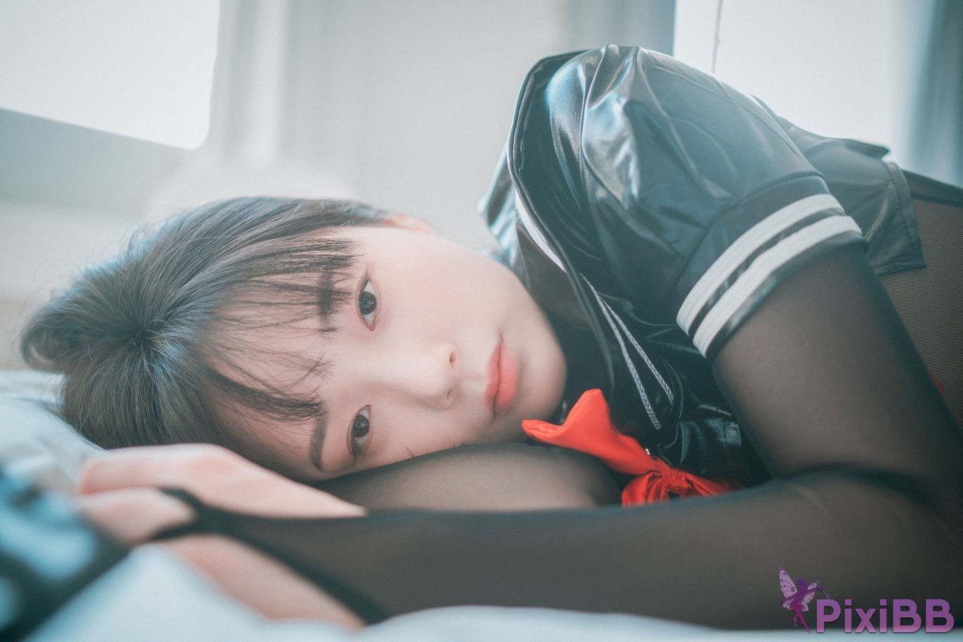 DJAWA Photo Pia Leather Black Schoolgirl PixiBB.COM 099