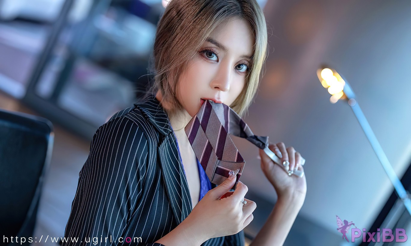 Ugirls Love the beauties No 2702 Xiao Hui Xiaohui Suit with black silk PixiBB.COM 034